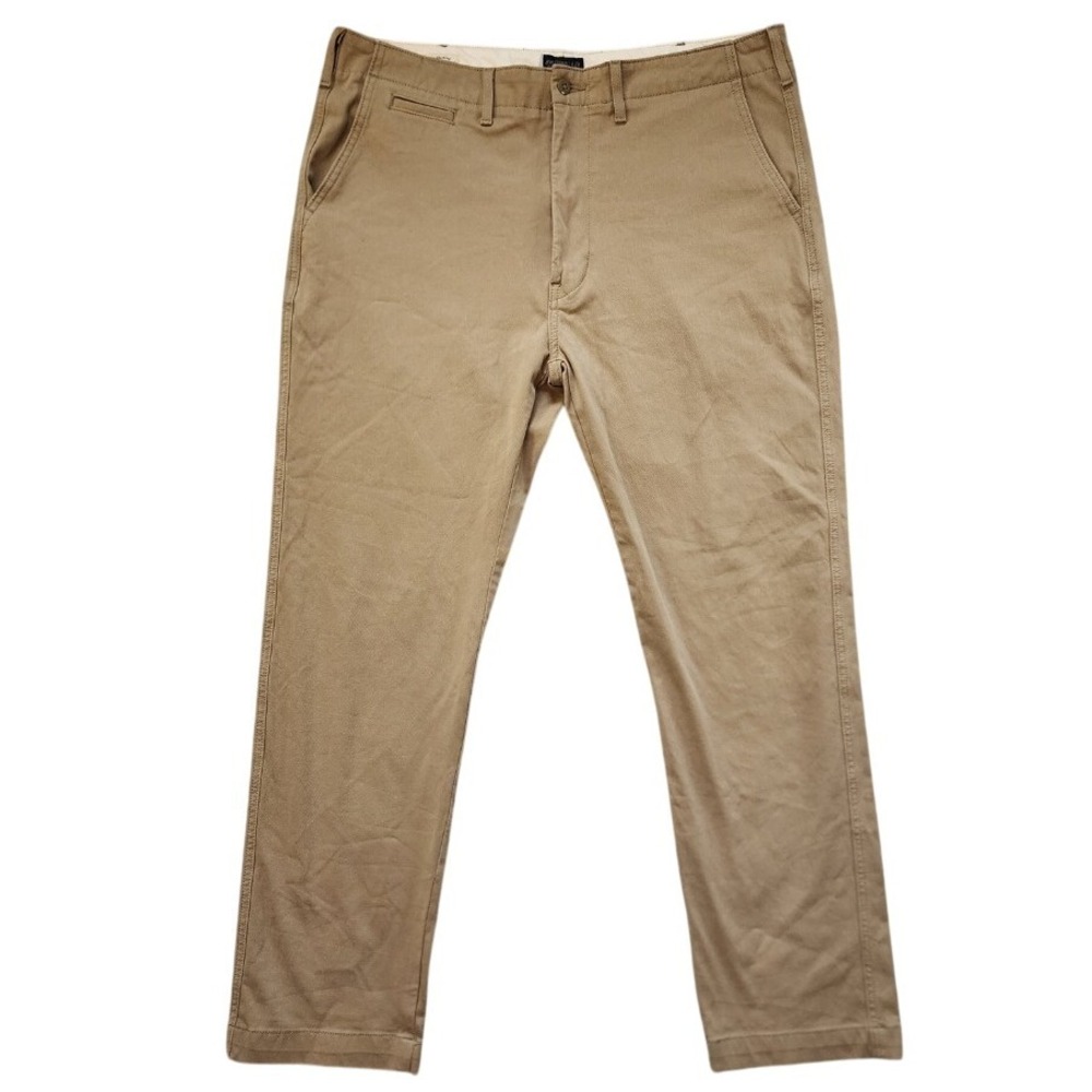 Levi's 502 Mens True Chino Pants‎ 36x32 Rare Big E White Tab Khaki Tapered
